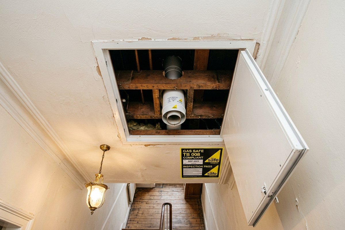 Tenement Flues in Ceiling Voids: Inspection Hatches