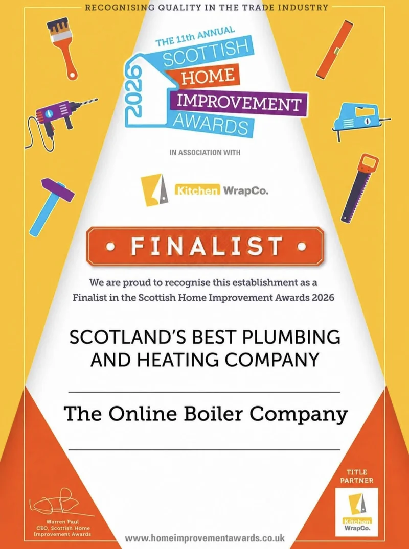 Scottish Home Improvement Awards 2026 Finalist - Scotland's Best Plumbing and Heating Company